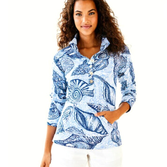 Lilly Pulitzer Tops - Lilly Pulitzer Captain Popover Top Small